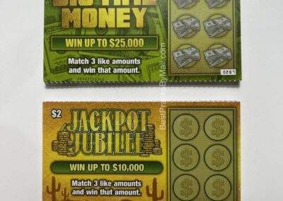 You can mail a fake winning lottery ticket to your friends, family, or coworkers.